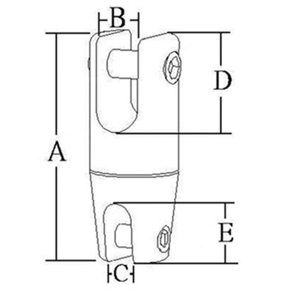 Ankerwirbel RF-Stahl für 6 - 8mm Kette