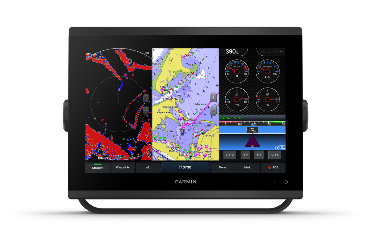 Garmin GPSMAP® 1223, ohne Sonar mit globaler Hintergrundkarte