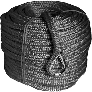 Liros Porto 16mm sølvgrå NF 30m ankerline