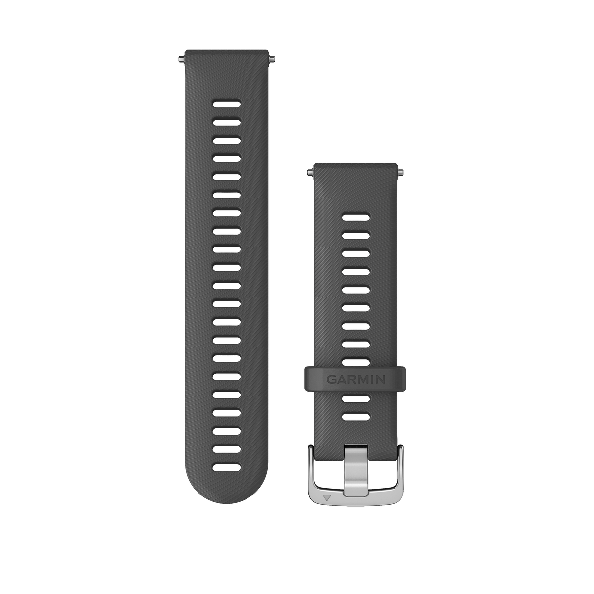 Garmin Quick Release Straps (22mm), Grey, Silver hardware 