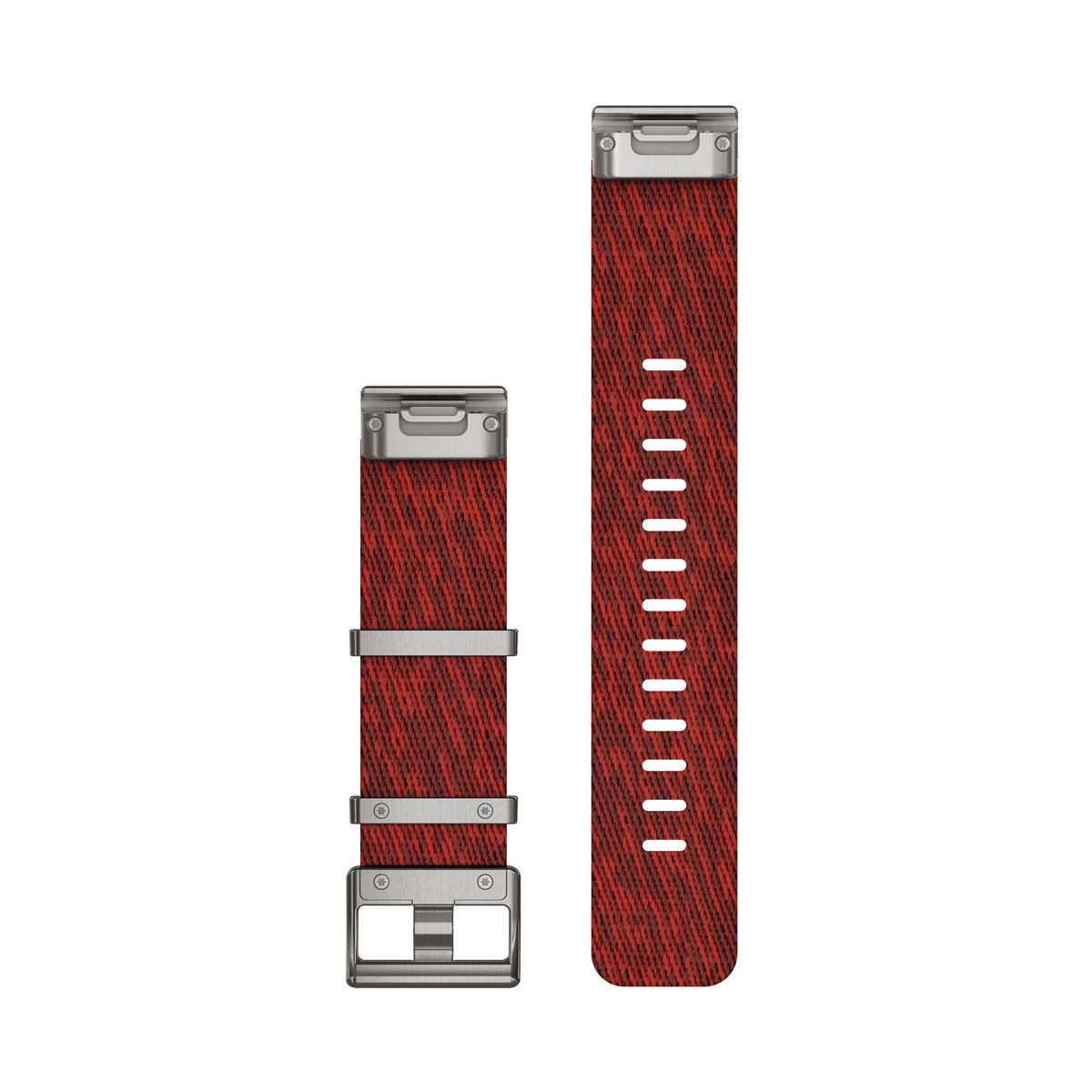 Garmin QuickFit® 22 urremme, Jacquardvævet nylonrem – Rød