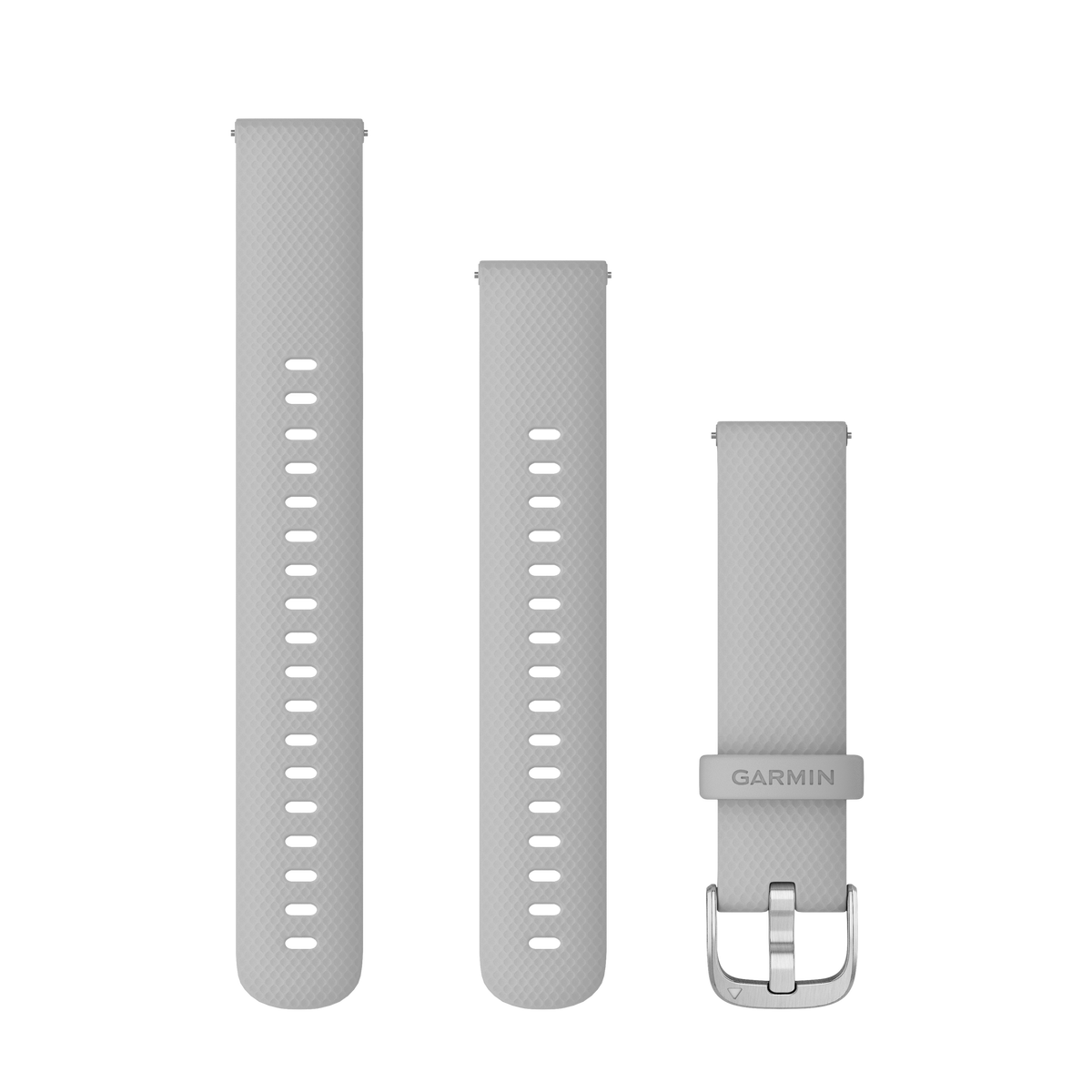 Garmin Quick Release Straps (18mm), Mist Grey, Silver Hardware 