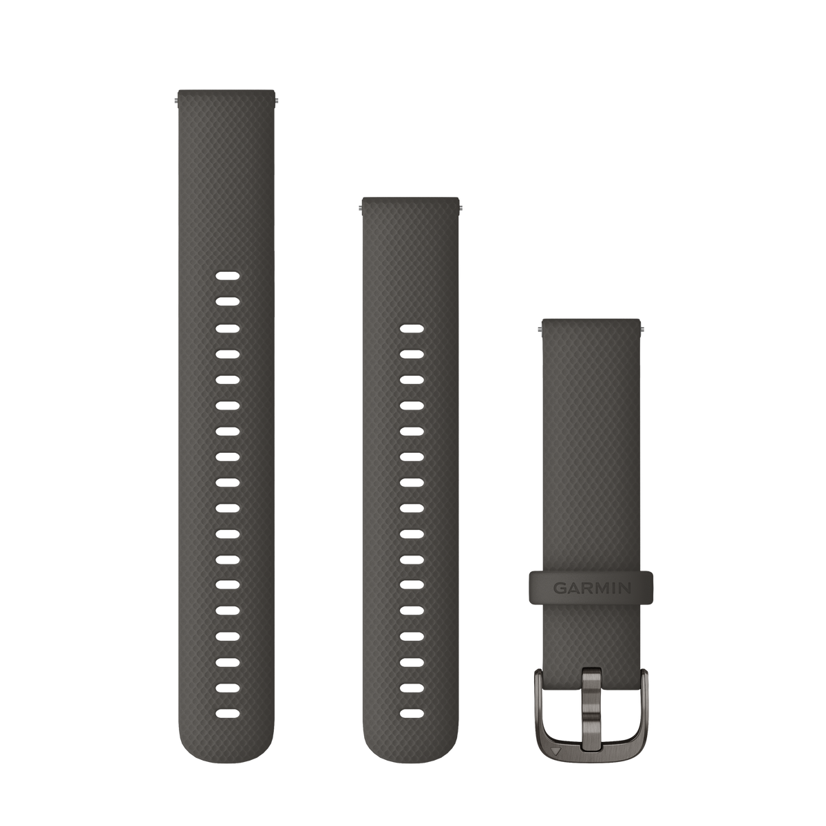 Garmin Quick Release Straps (18mm), Graphite, Slate hardware 