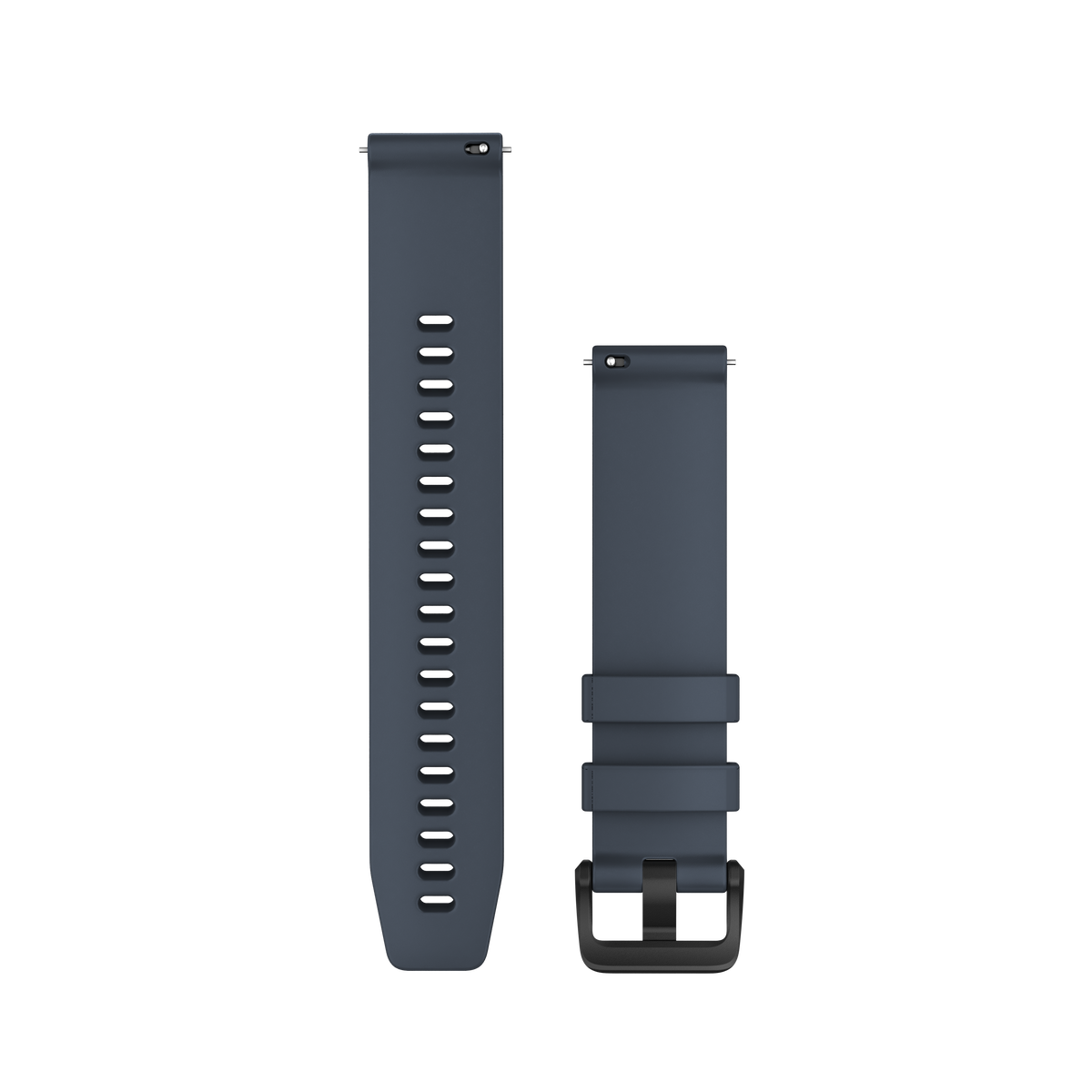 Garmin Quick Release-remme (20 mm), granitblå med sort hardware i rustfrit stål