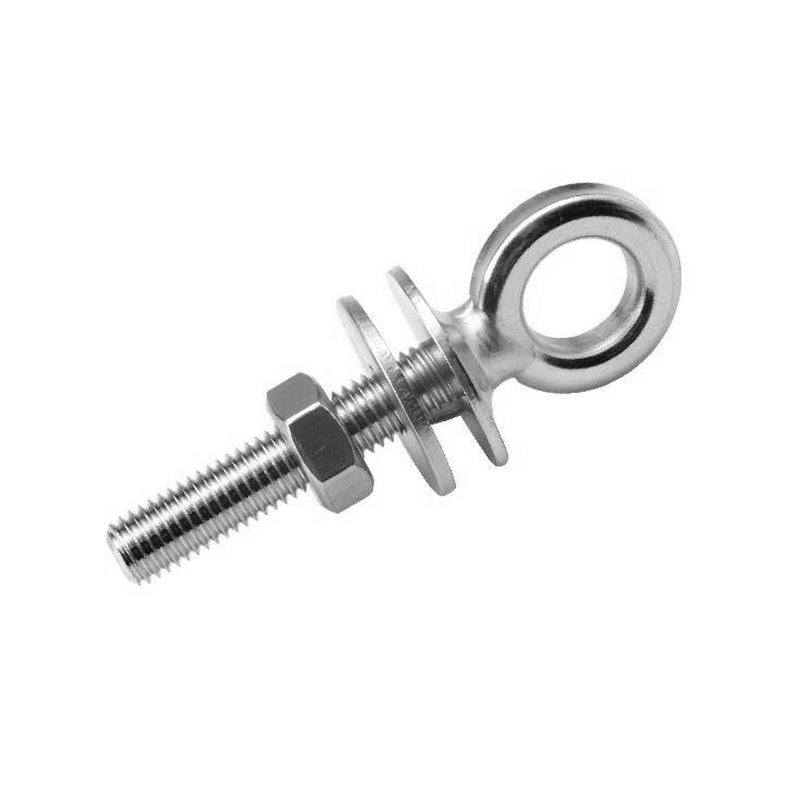 Øjebolt rustfri 8x80mm m/svejst bøjle