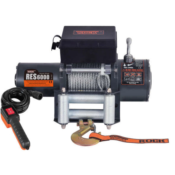 ROCK Trailerspil 12V RES6000 m/wire