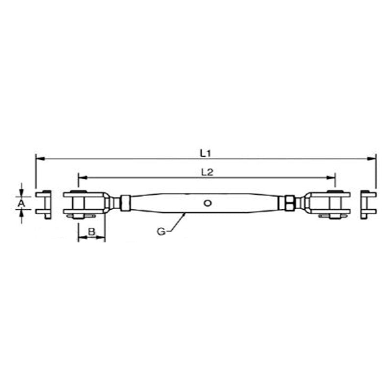 Water screw RF BW 5mm GG