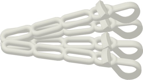 Unimer Verdeckgurt Kombi weiß 330mm 4er-Pack