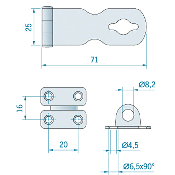 Schlossangriff 24x71mm