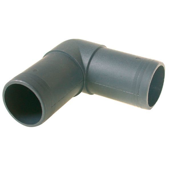 Slangeadaptor 90gr. bøjning 38mm
