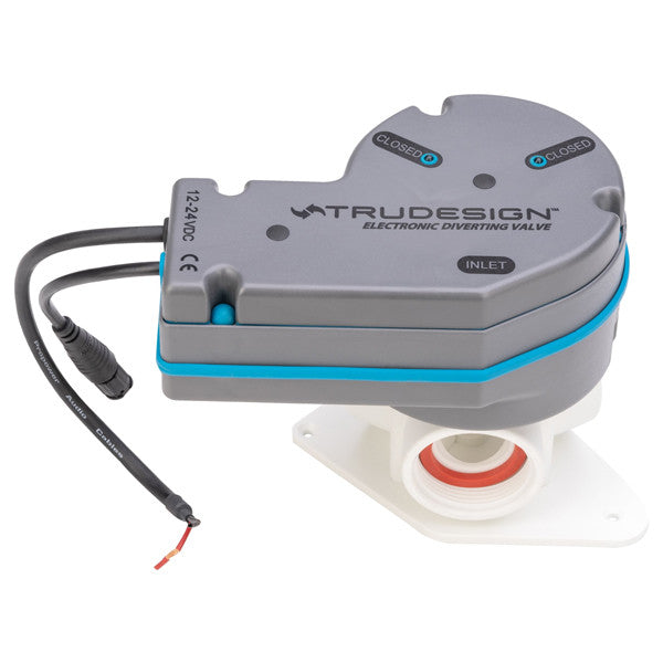 Elektrisches Y-Ventil von Trudesign mit Panel 12 und 24 V