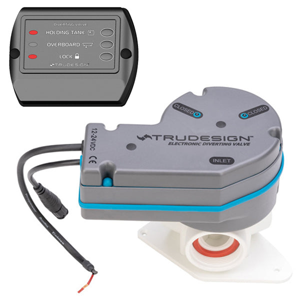 Elektrisches Y-Ventil von Trudesign mit Panel 12 und 24 V