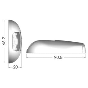 Sea-Dog led navigationslys venstre skot 20 m
