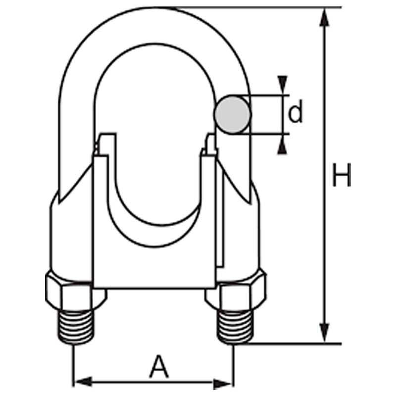 Wirelås rustfri DIN-741 10 mm