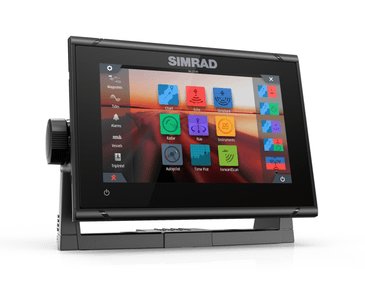 Simrad Go7 XSR mit 83/200 und 455/800 HDI-Heckgeber