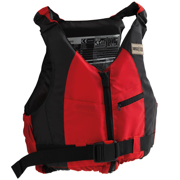 1852 svømme/jolle/SUP vest rød/sort
