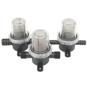 Vandfilter in-line med grov RF si, slangestuds