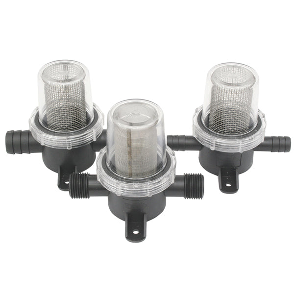 Inline-Wasserfilter mit RF-Feinfilter, Ø12-mm-Gewinde