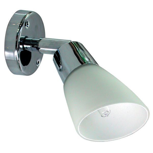 Etagenlampe. Drehbarer Chromsockel