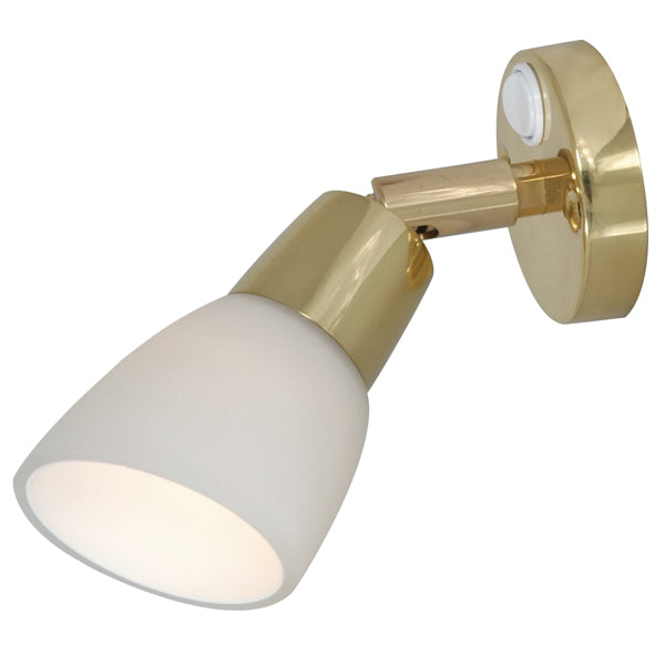 Etagenlampe. Drehbarer Sockel aus Messing