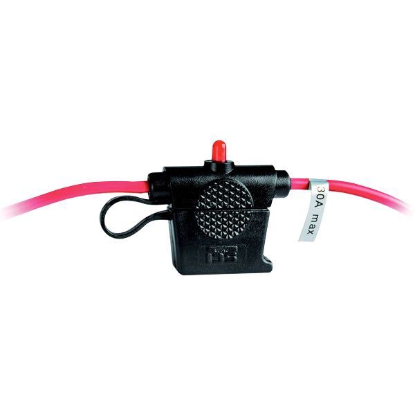 Waterproof fuse holder 30Amp with light