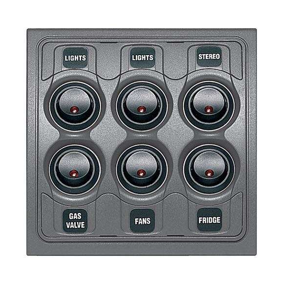 BEP Contour Power Panel 6-fach
