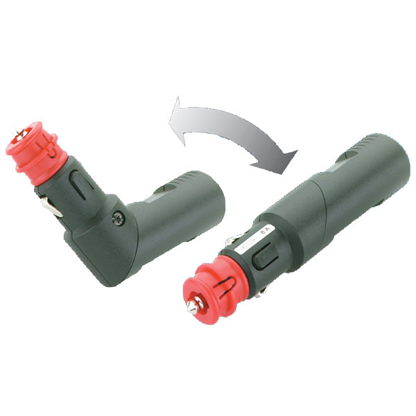 Universalstecker 12/24 V mit 8-A-Sicherung und Gelenkverbindung