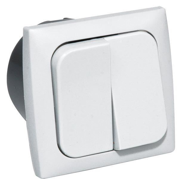 Afbryder dobbelt 220 volt til indbygning
