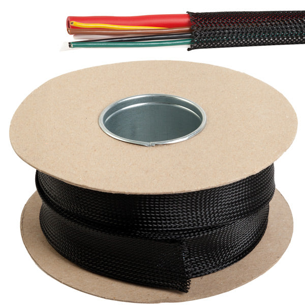 Kabelbeskyttelse sort fleksible monofilament 10m