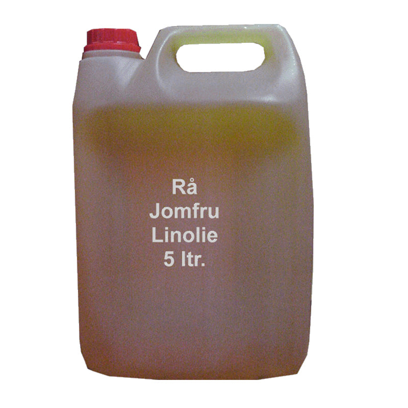 Linolie Jomfru "rå" koldpresset" 5 ltr