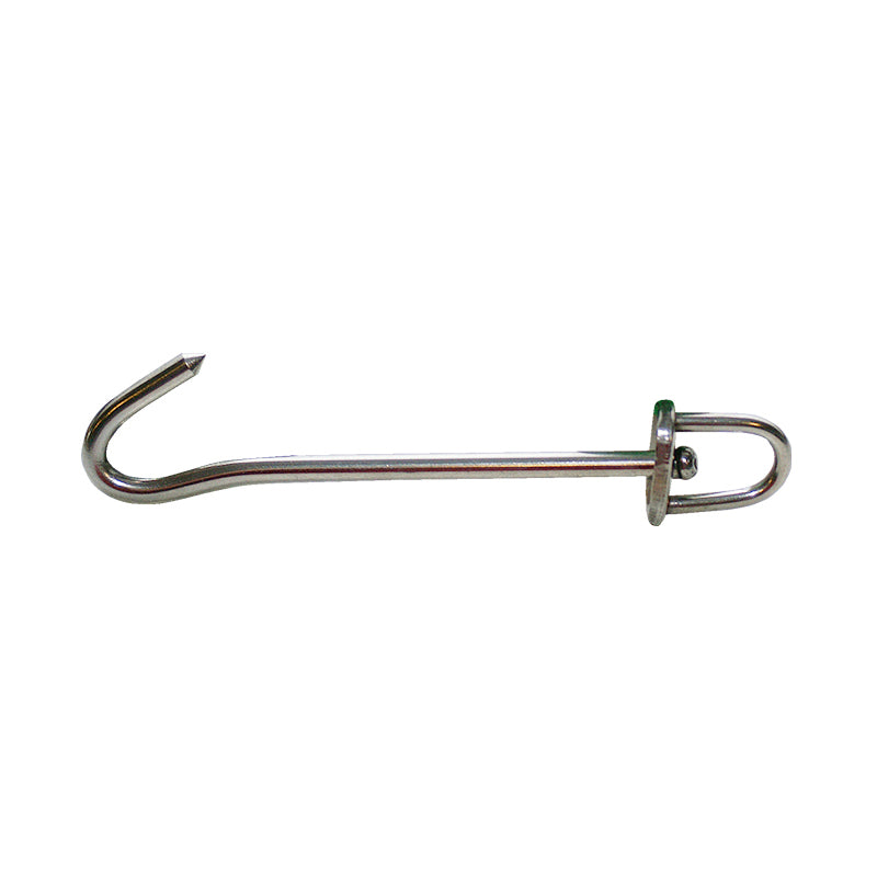 Sejlkrog rustfri m/svirvel 100 mm