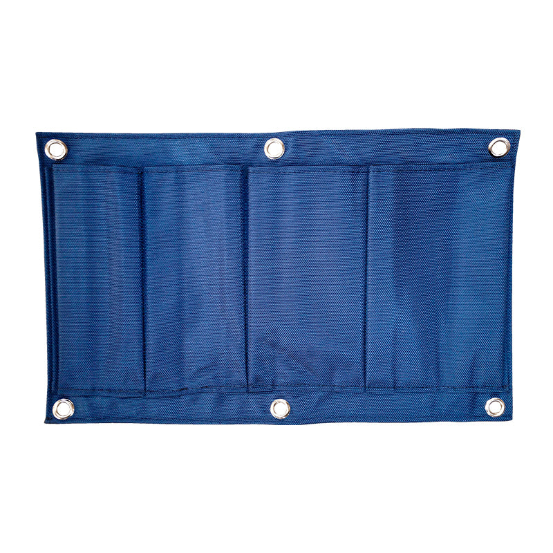 Suche Handtasche aus blauem Canvas