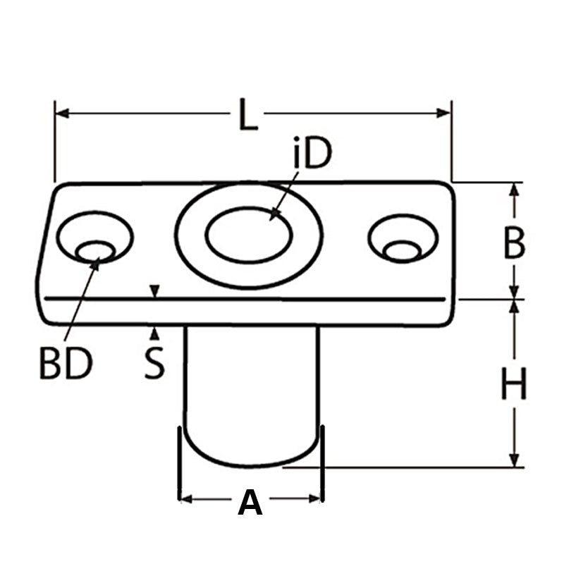 Maut verzinkt tief.70mm