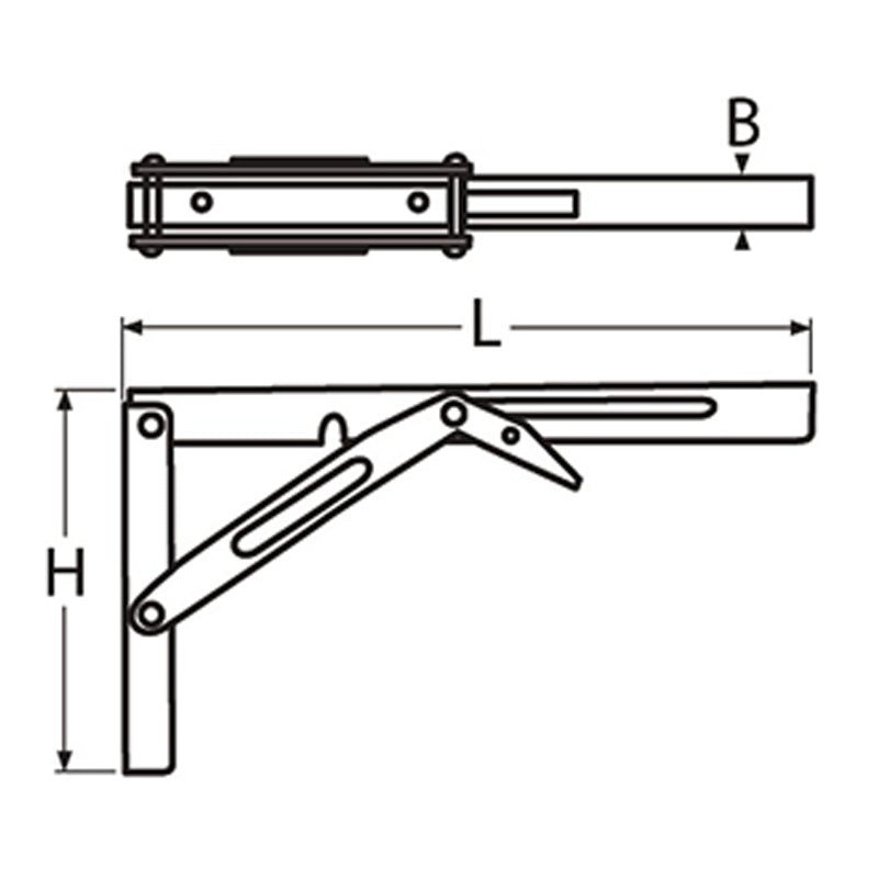 Tischbefestigung RF H:165 x L:300mm