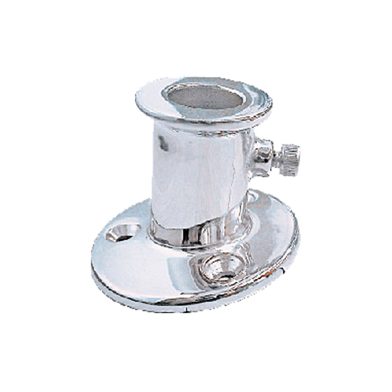 Flagspilsholder Dæksmont 10gr ø:25mm  Højde 51mm