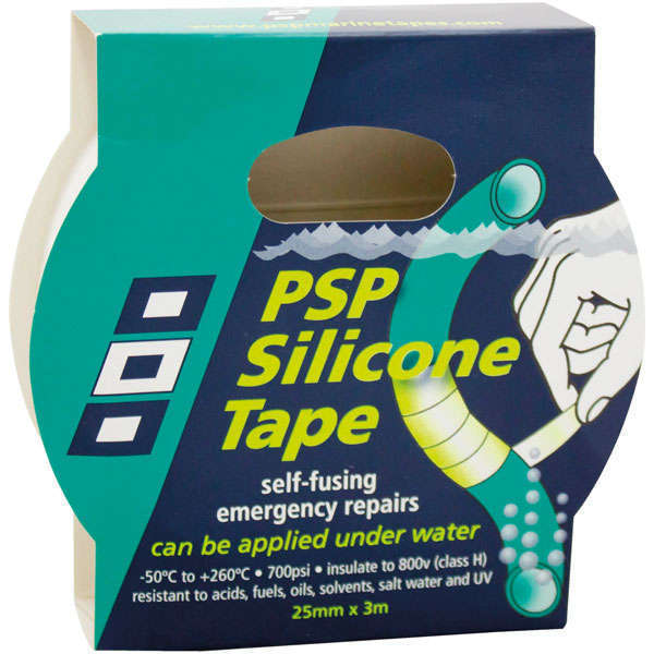 PSP Silikonband weiß 25mm x 3m