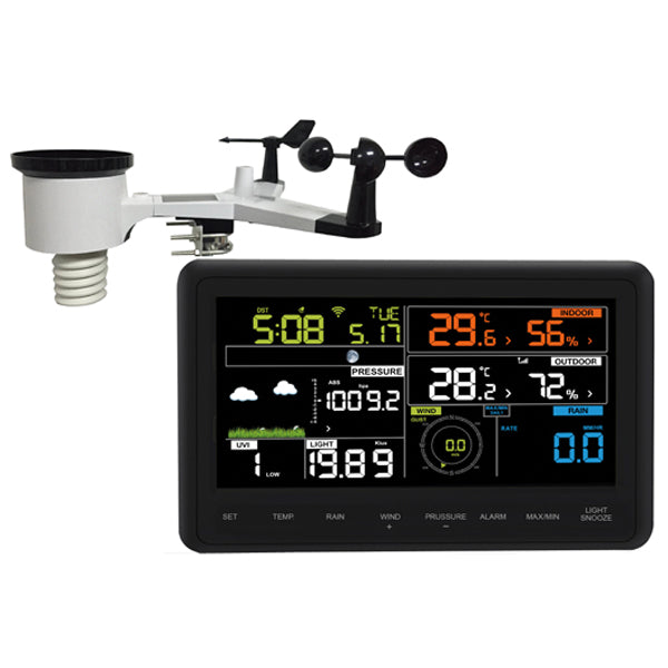 Wetterstation Pro, WIFI, Touchscreen-Farbbildschirm