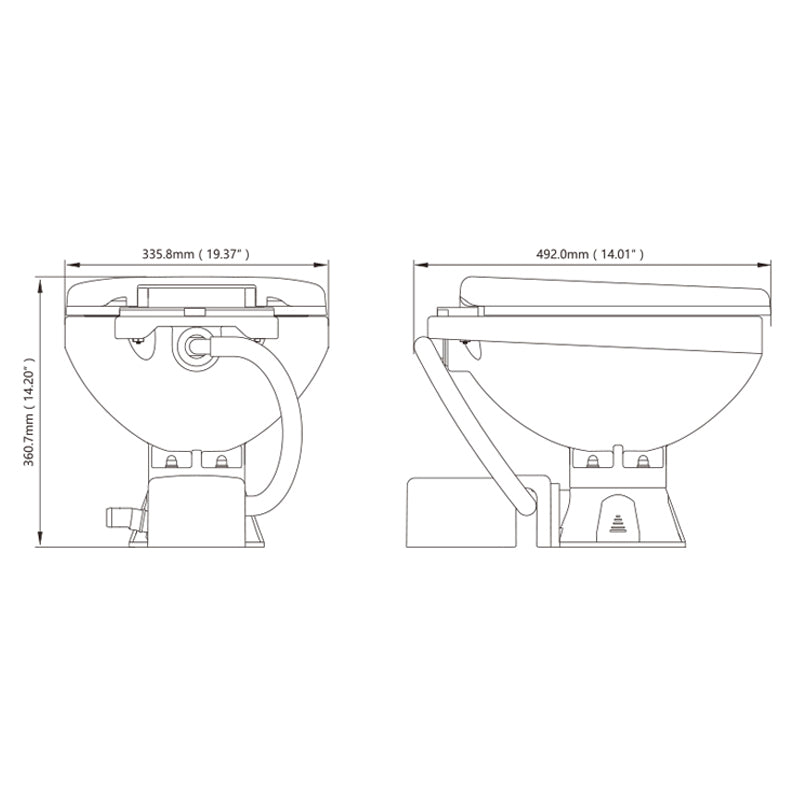 Seaflo marinetoilet el 12V (standard)