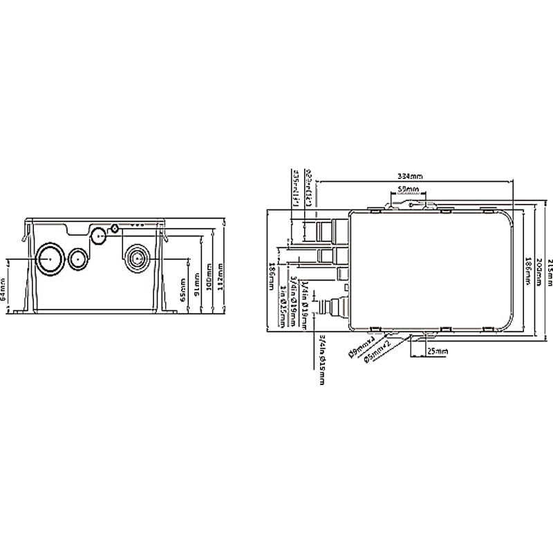 Seaflo Duschkopf 12V 600 GPH / 38 ltr/min.