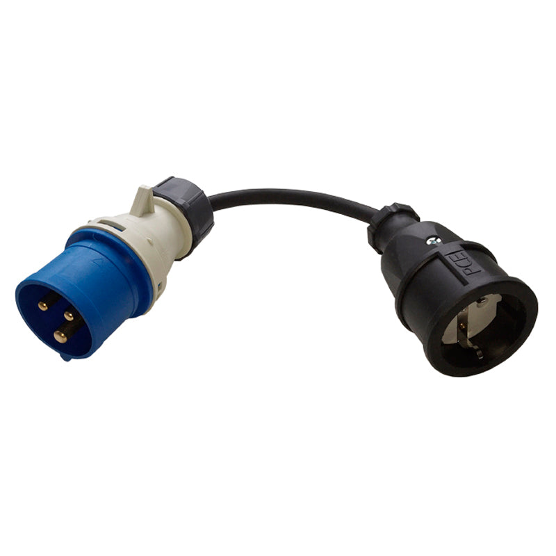 Adapter kabel CEE han - Schuko hun
