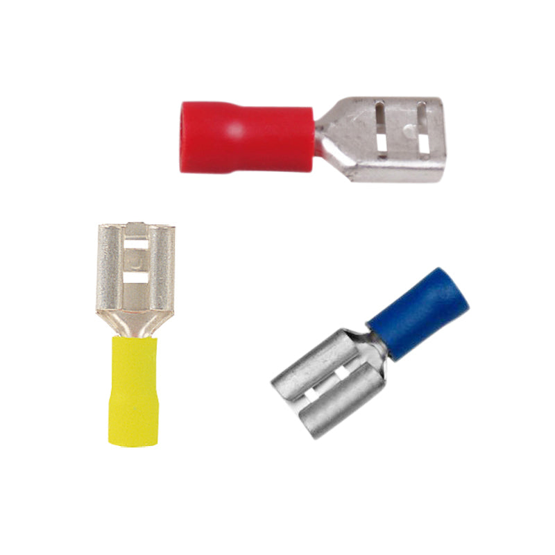 Fladstik Hun gul 4,0-6,0 mm²     6,3 x 0,8 mm     100 stk.