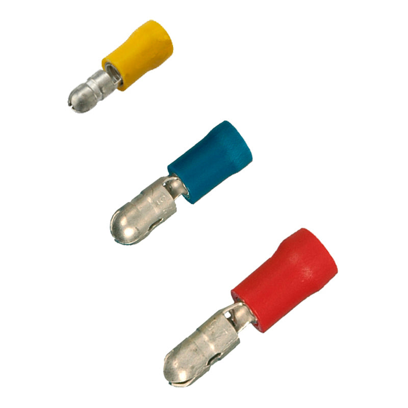 Rundstecker Stecker Gelb 4,0-6,0 mm² Ø 5mm 100 Stk