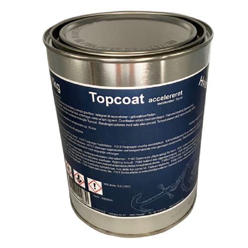 Topcoat 1 kg. hvid  (farve 10.000)
