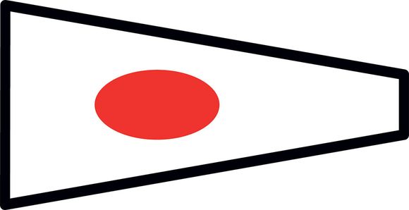 Signalflag vævet 30x45cm 0