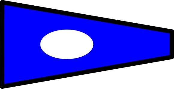 Signalflag vævet 30x45cm 0