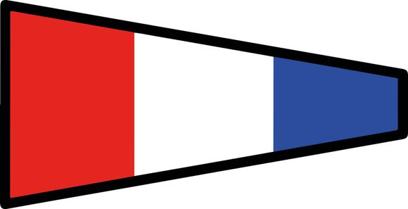 Signalflag vævet 30x45cm 0