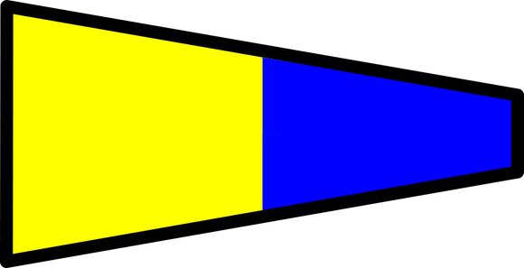 Signalflag vævet 30x45cm 0