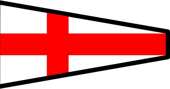 Signalflag vævet 30x45cm 0