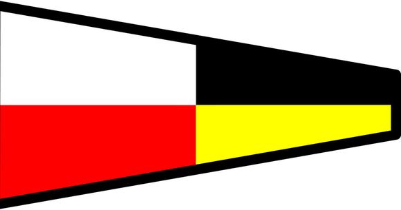 Signalflag vævet 30x45cm 0
