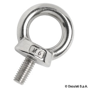 Male forged eyebolt AISI316 8 mm